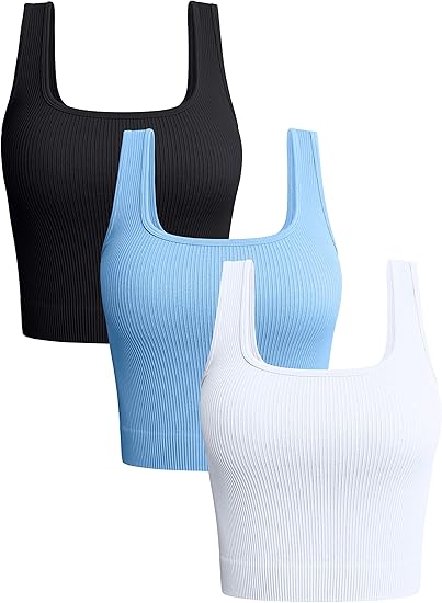 A Women's 3 Piece Tank Tops  b4