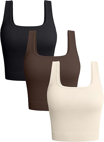 A Women's 3 Piece Tank Tops  b4