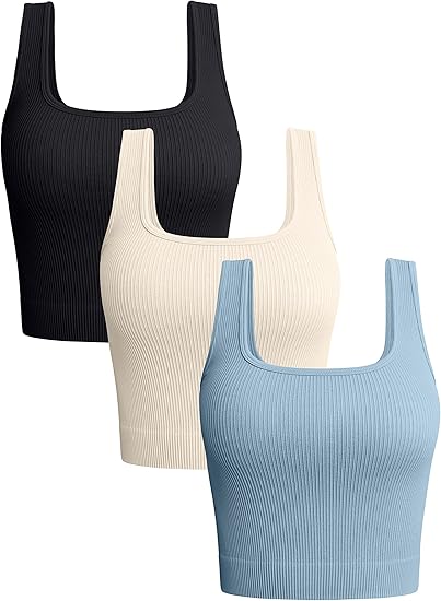 A Women's 3 Piece Tank Tops  b4
